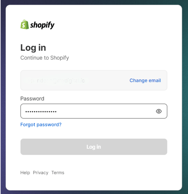 Log Into Your Shopify Account