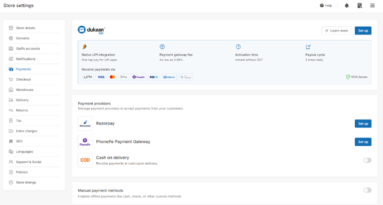 Dukan Payment Gateways And Transaction Fees