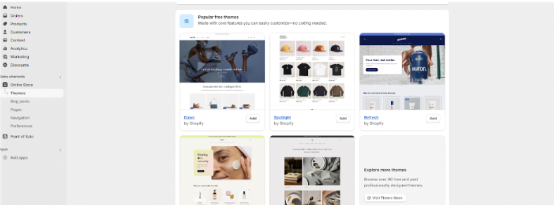 Shopify Design and Customization options