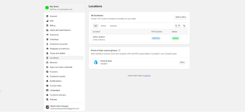 Shopify Inventory Management