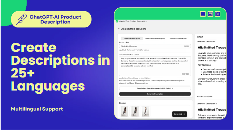 ChatGPT-AI Product Description