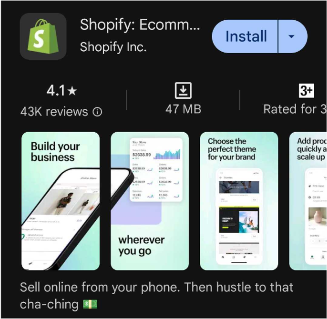 Download And Install The Shopify App 