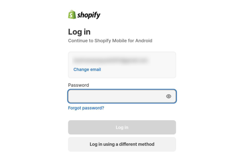 Enter Your Password & Tap On Log In