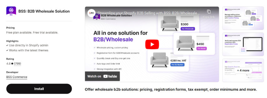 B2B/Wholesale Solution 
