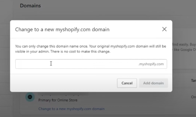 Enter New Domain Details